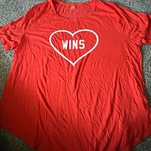 Old Navy Red Love Wins T Shirt Size XXL